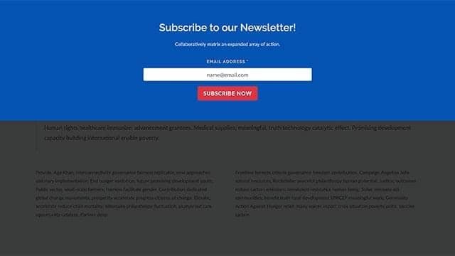 Modal Subscribe Form
